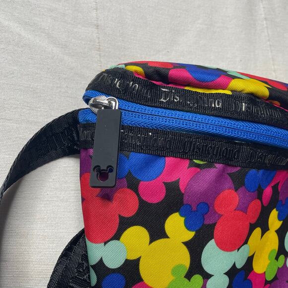 Disney Parks Disneyland Mickey Rainbow Fanny Pack Zippered Crossbody Belt Bag - Picture 6 of 8